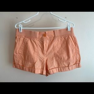 Loft orange shorts